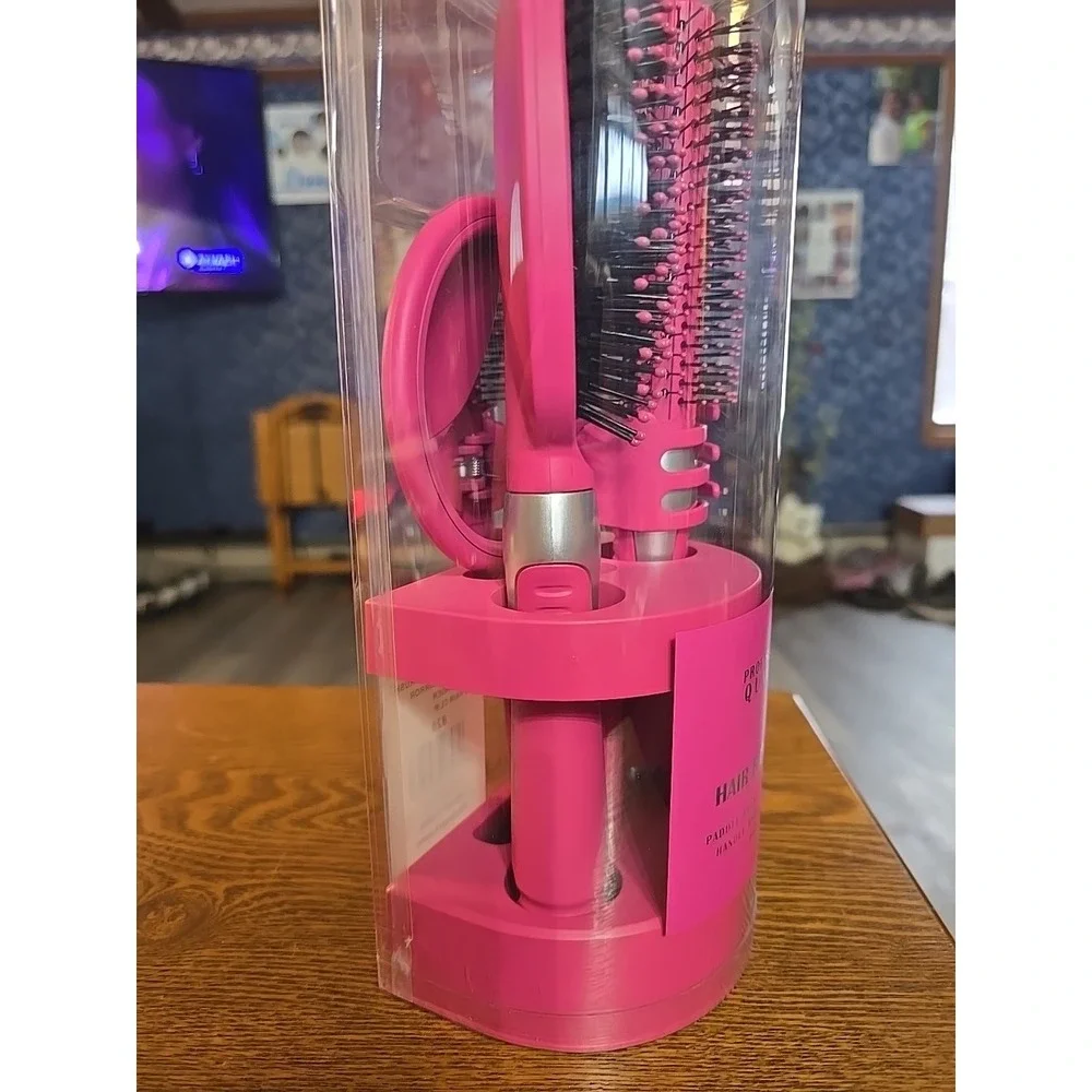 Professional Quality‎ Five-piece Hairbrush Set Green NWT